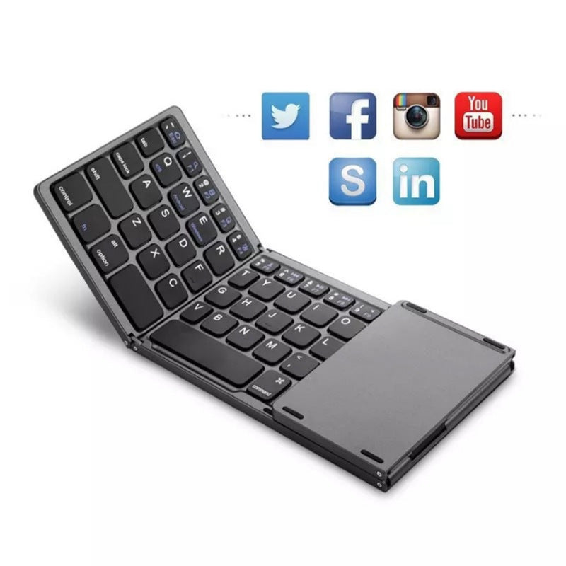 Compact Bluetooth Keyboard with Versatile Features
