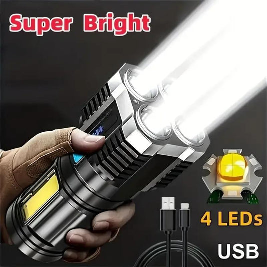 Ultra-Bright USB Rechargeable LED Flashlight