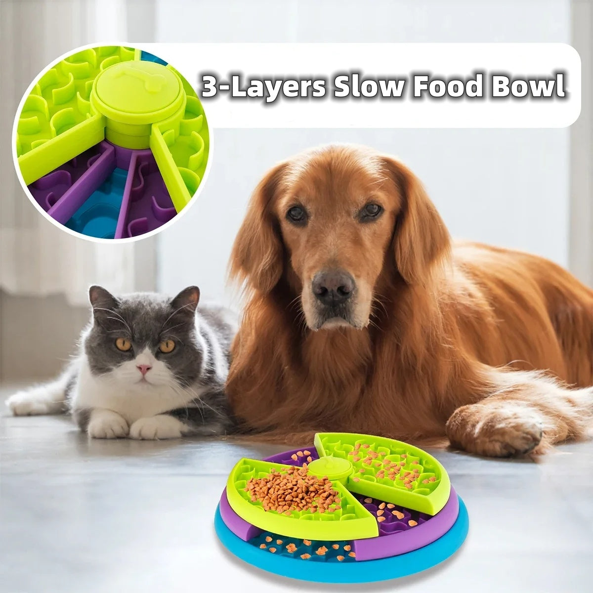 Slow Feeder Anti-Choke Pet Bowl
